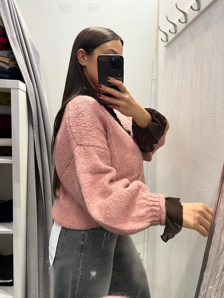 HaveOne•Cardigan over con manica palloncino•Più colori