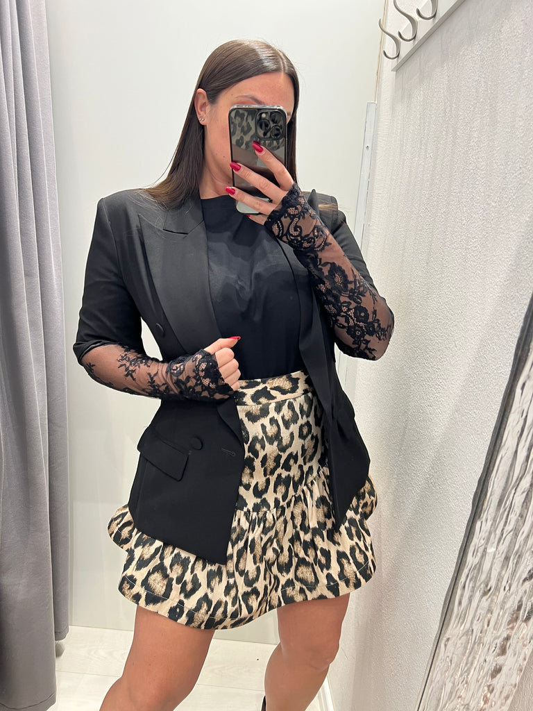 MSS💥ViCOLO•T-shirt over maniche in pizzo•Più colori