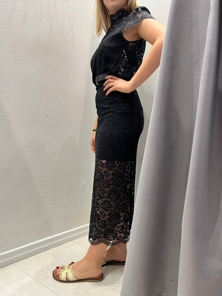 MSS💥IMPERIAL•Camicetta pizzo manica a sbuffo•Nero