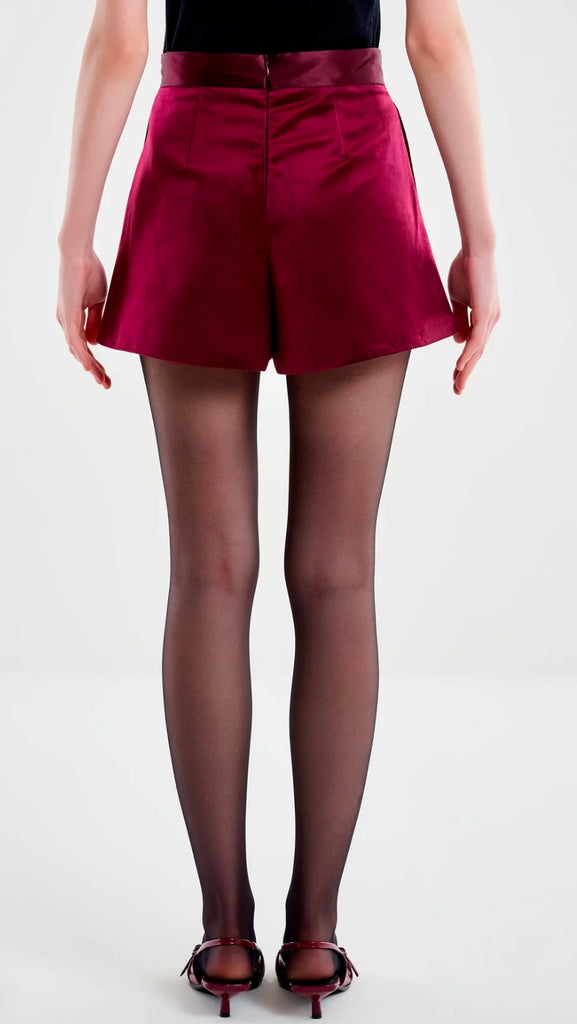 ViCOLO•Shorts bordeaux in velluto