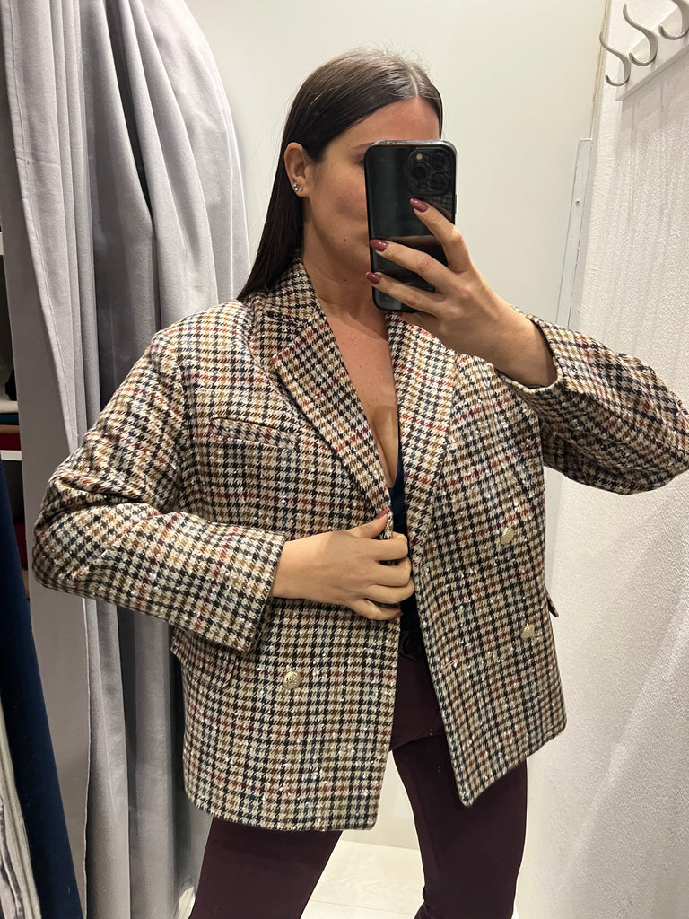 BLK30 HaveOne•Giacca cappottino over crop