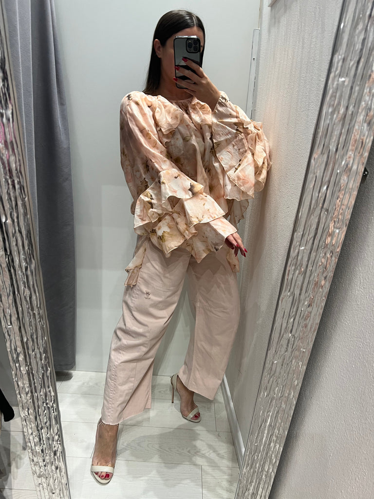 HaveOne•Jeans pantalone Barbara rosa