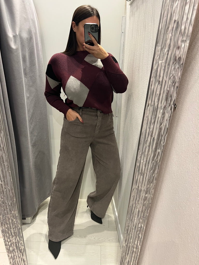 Susy Mix•Maglioncino scatoletta rombi•Più colori