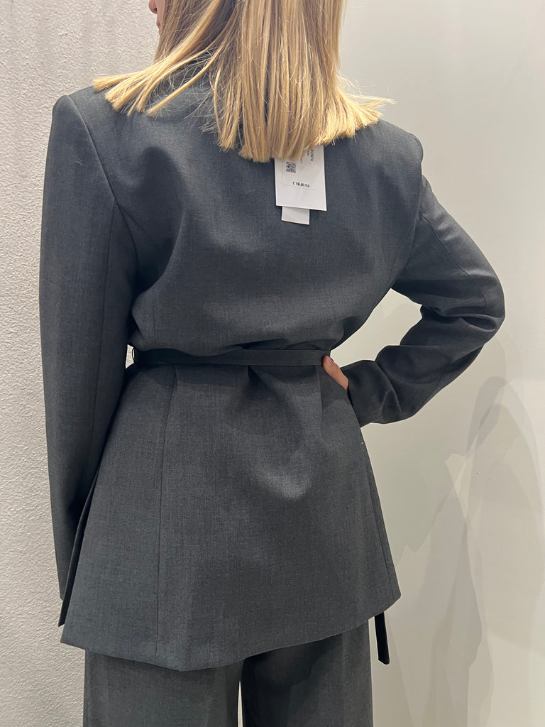 IMPERIAL•Giacca doppiopetto con cinturina grigio Garçon