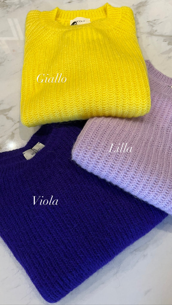 Vicolo-Maglione misto lana mohair-Più colori