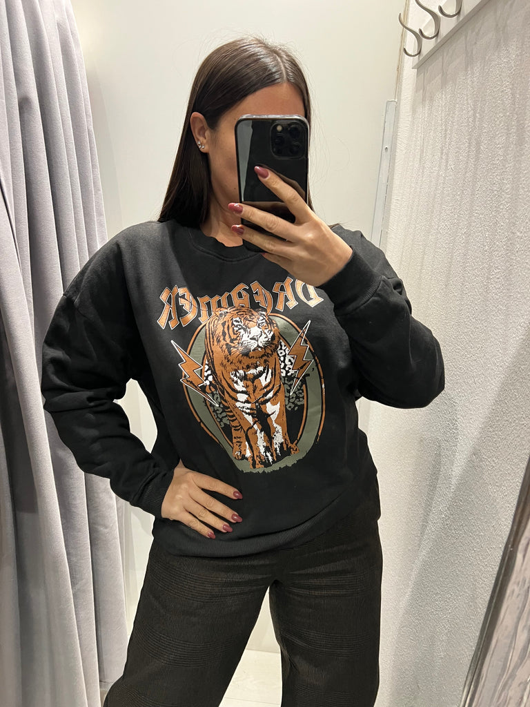 BLK30 HaveOne•Felpa Dreamer tigre interno felpato