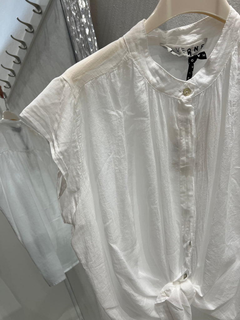 🚨HaveOne•Camicia alette in mussola bianco