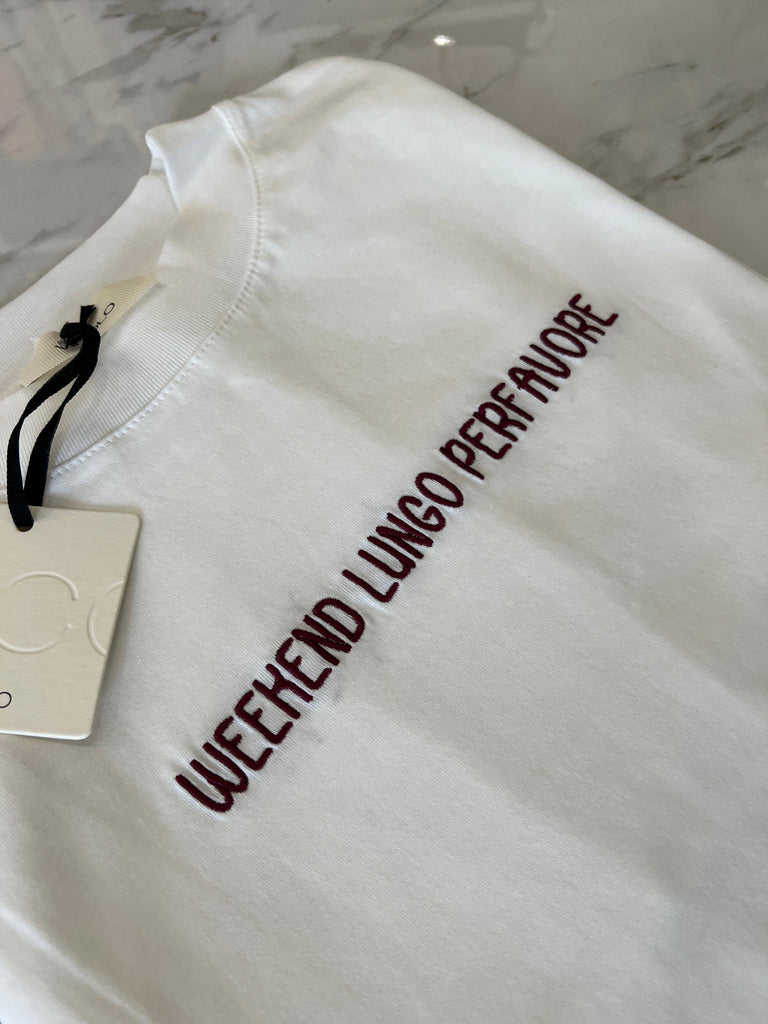 ViCOLO•T-shirt over Weekend lungo per favore