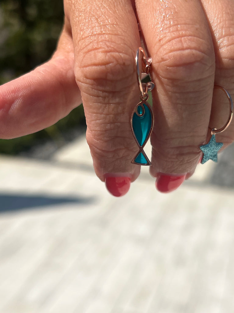 La Vie•Orecchino singolo ad anello con charm•Scegli il tuo