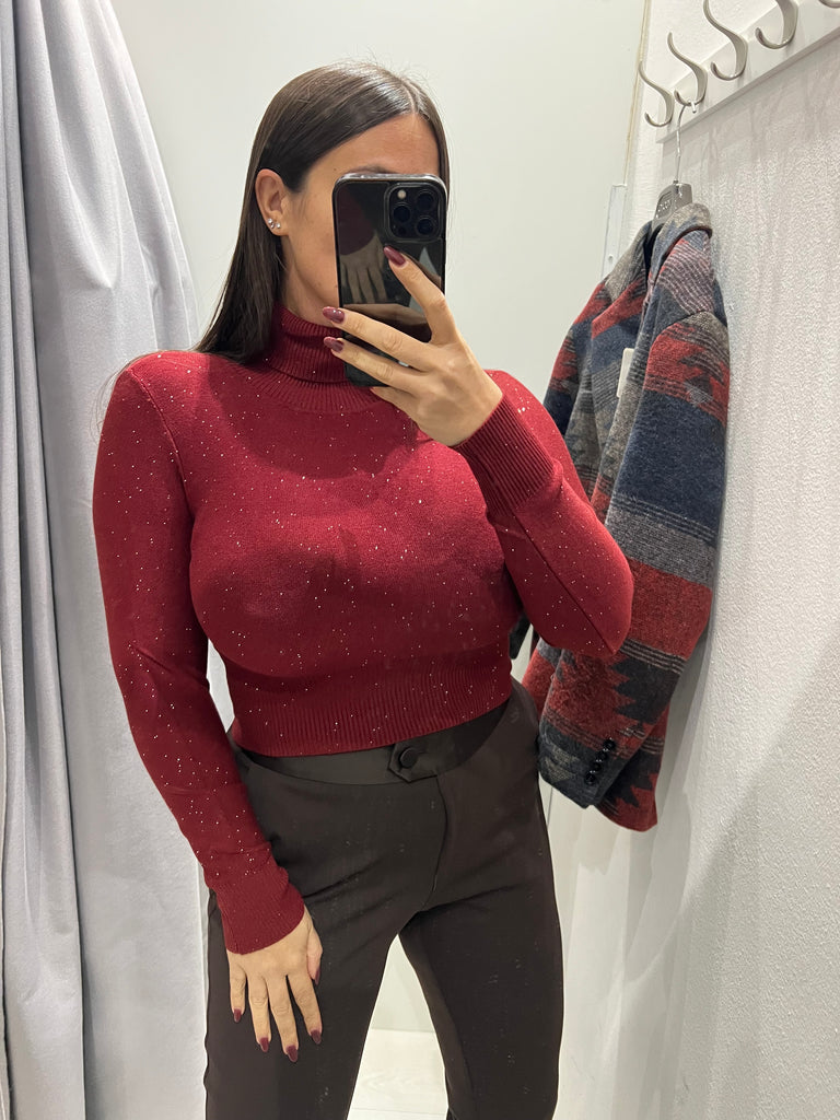 Dolcevita crop micropaillettes•Più colori