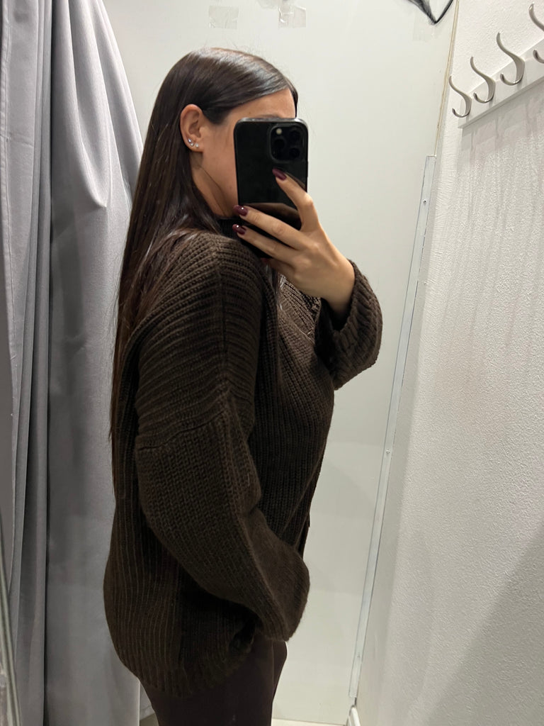 BLK30 LUMINA•Cardigan over con foulard•Più colori