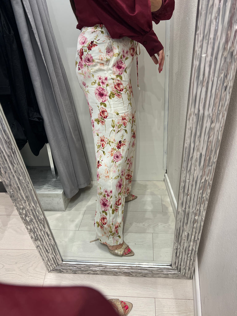 🚨IMPERIAL•Pantalone palazzo fantasia floreale