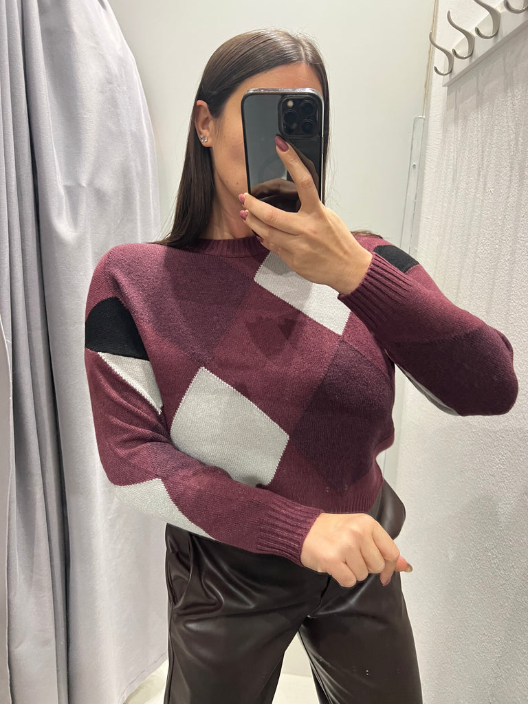 Susy Mix•Maglioncino scatoletta rombi•Più colori