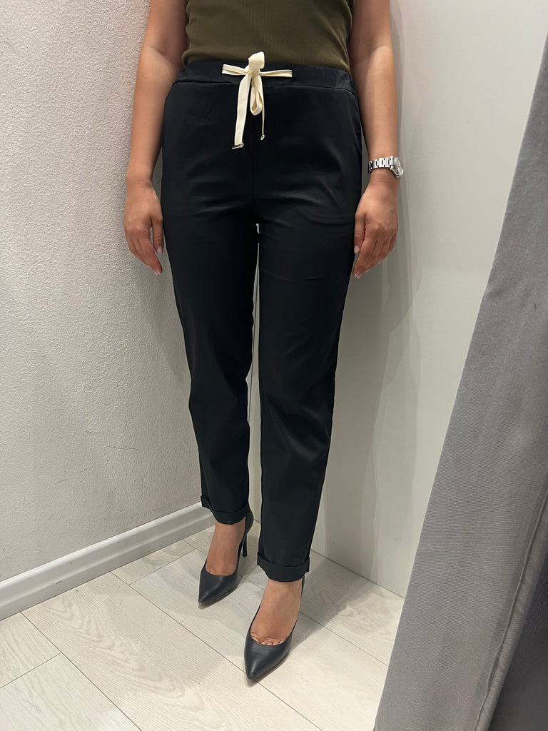 MSS💥ViCOLO•Pantalone tela leggerissima•Nero