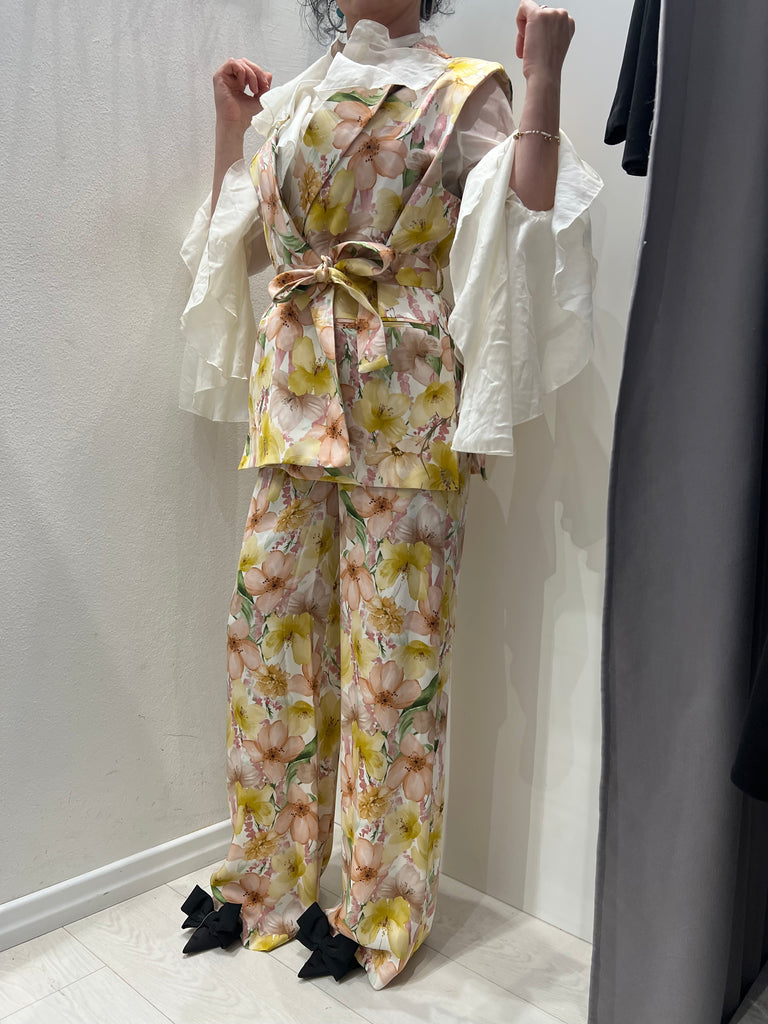 MSS💥ViCOLO•Pantalone palazzo floreale elastico
