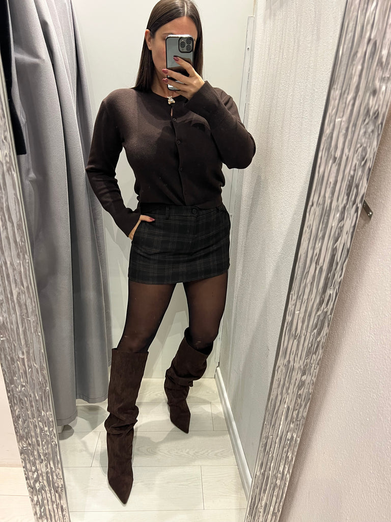 ViCOLO•Gonna pantaloncino check