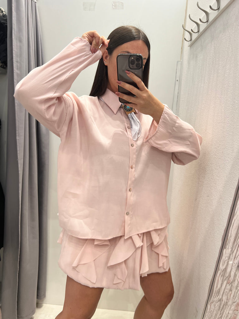 MSS💥HaveOne•Camicia rosa con bandana
