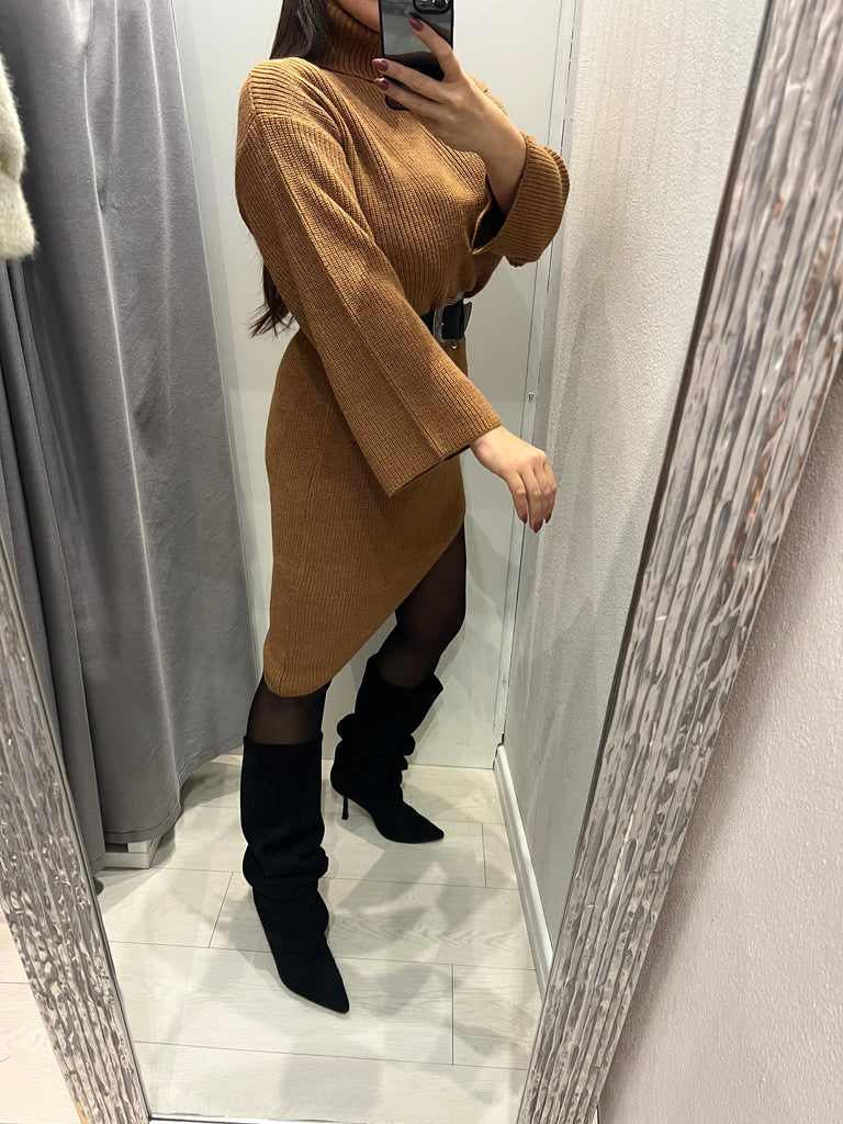 KONTATTO•Abito dolcevita finale obliquo•Più colori