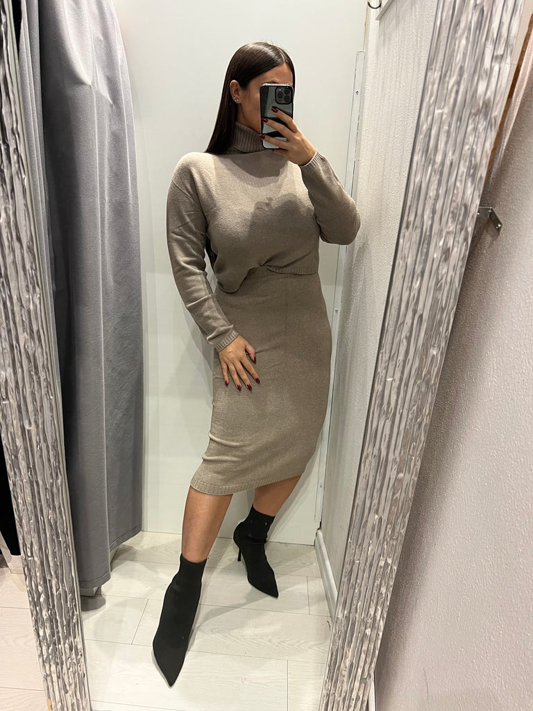 KONTATTO•Gonna in maglia misto angora•Più colori