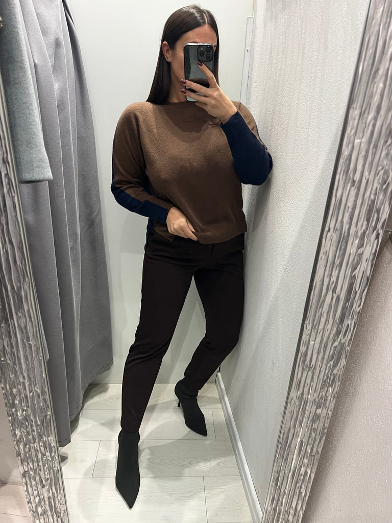 ViCOLO•Maglione bicolor misto cashmere•Più colori