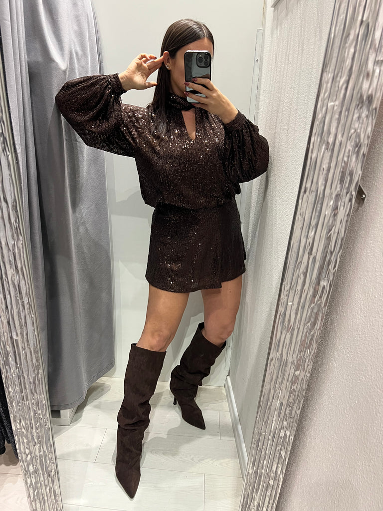 LUMINA•Abitino Moro paillettes