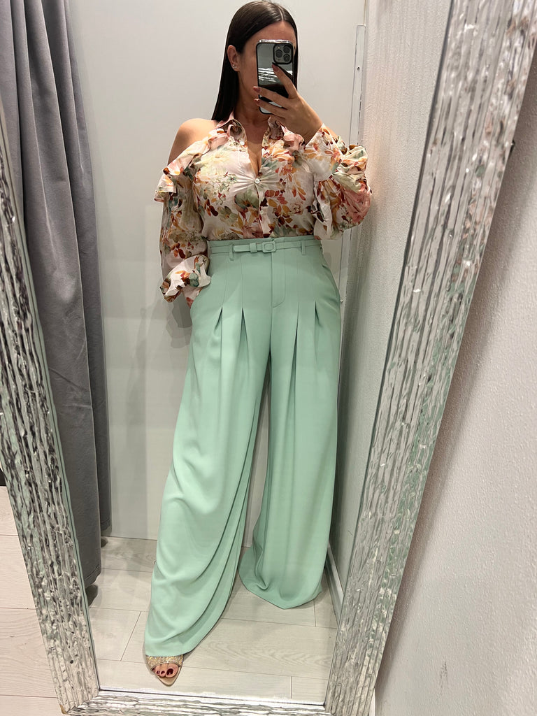 MSS💥IMPERIAL•Pantalone Best palazzo acqua