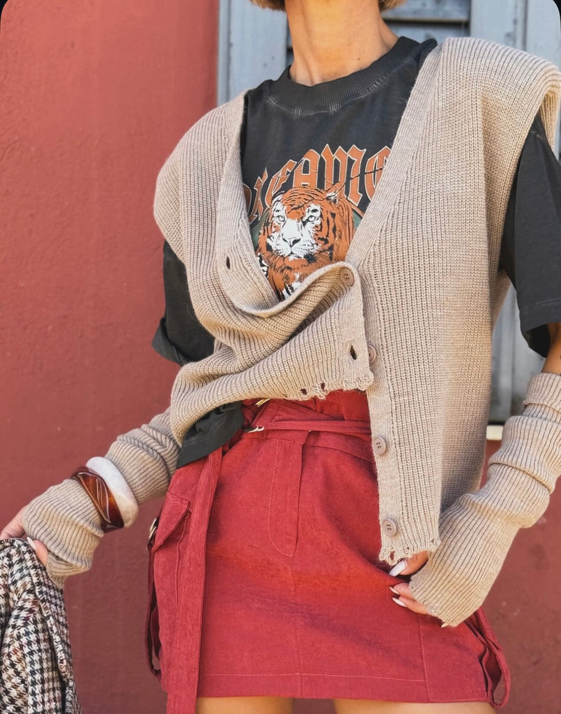 HaveOne•Gilet spallotte e rotture con manicotti•Più colori