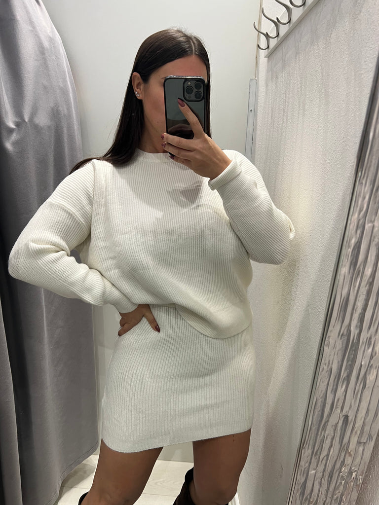 IN ARRIVO! HaveOne•Coordinato maglione e gonna costine•Più colori