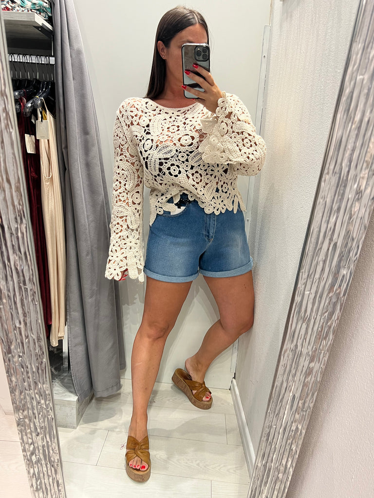 MSS💥HaveOne•Shorts in jeans con risvolto