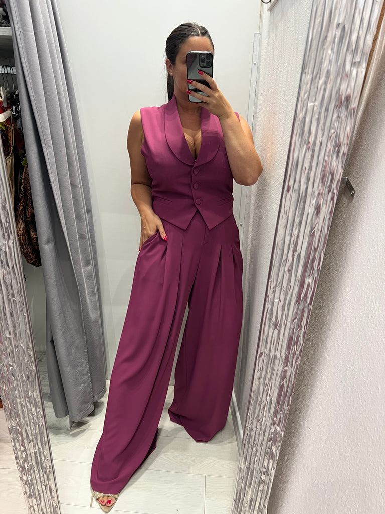 MSS💥IMPERIAL•Pantalone Best palazzo magenta