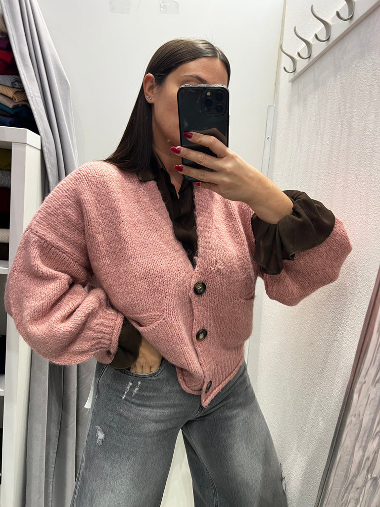 HaveOne•Cardigan over con manica palloncino•Più colori