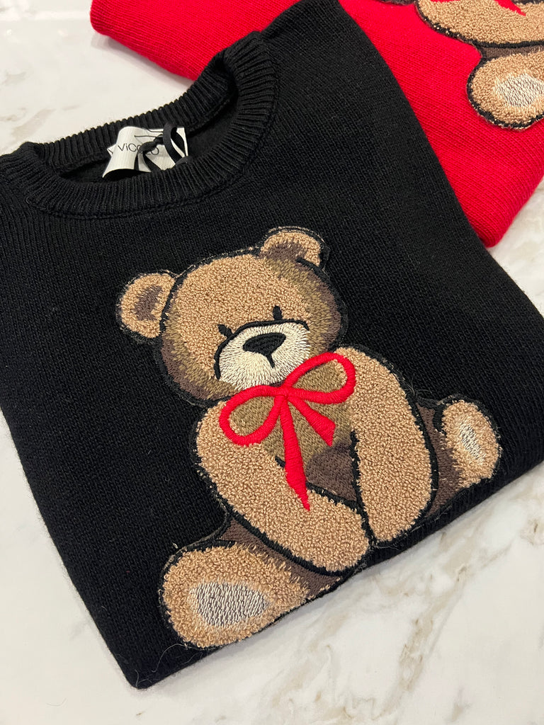 🎅🏼🎄ViCOLO🎄🎅🏼•Maglione Teddy fiocchetto•Più colori