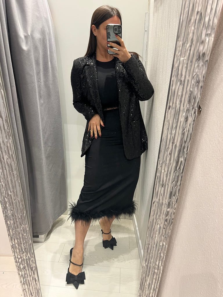 IMPERIAL•Giacca in paillettes con tasche