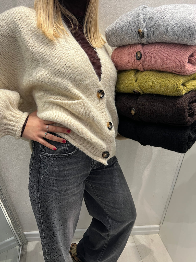 HaveOne•Cardigan over con manica palloncino•Più colori