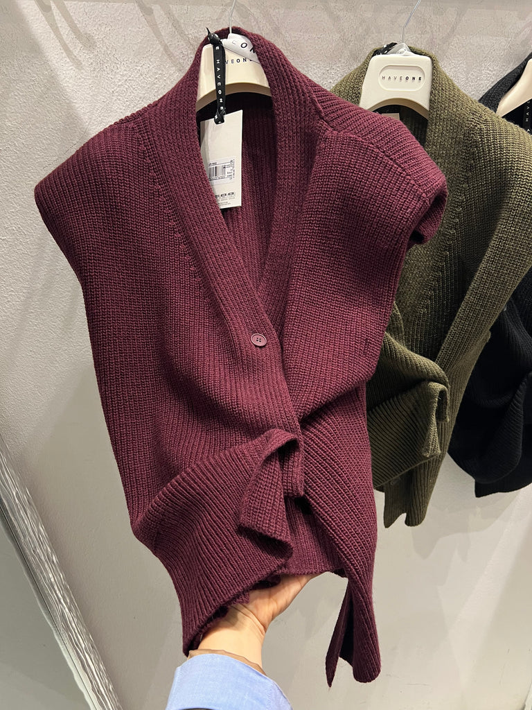 BLK30 HaveOne•Gilet spallotte e bottoni•Più colori