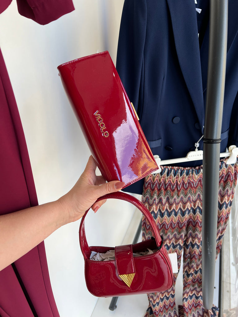 ViCOLO•Borsa clutch Ginger in vernice