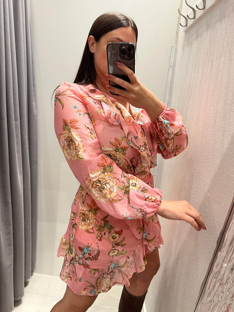 ViCOLO•Camicia volant floreale lyocell