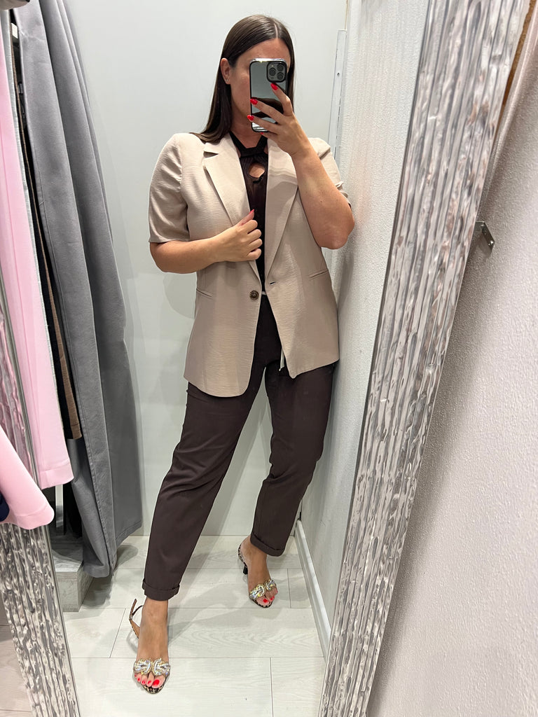 MSS💥ViCOLO•Pantalone tela leggerissima•Moro