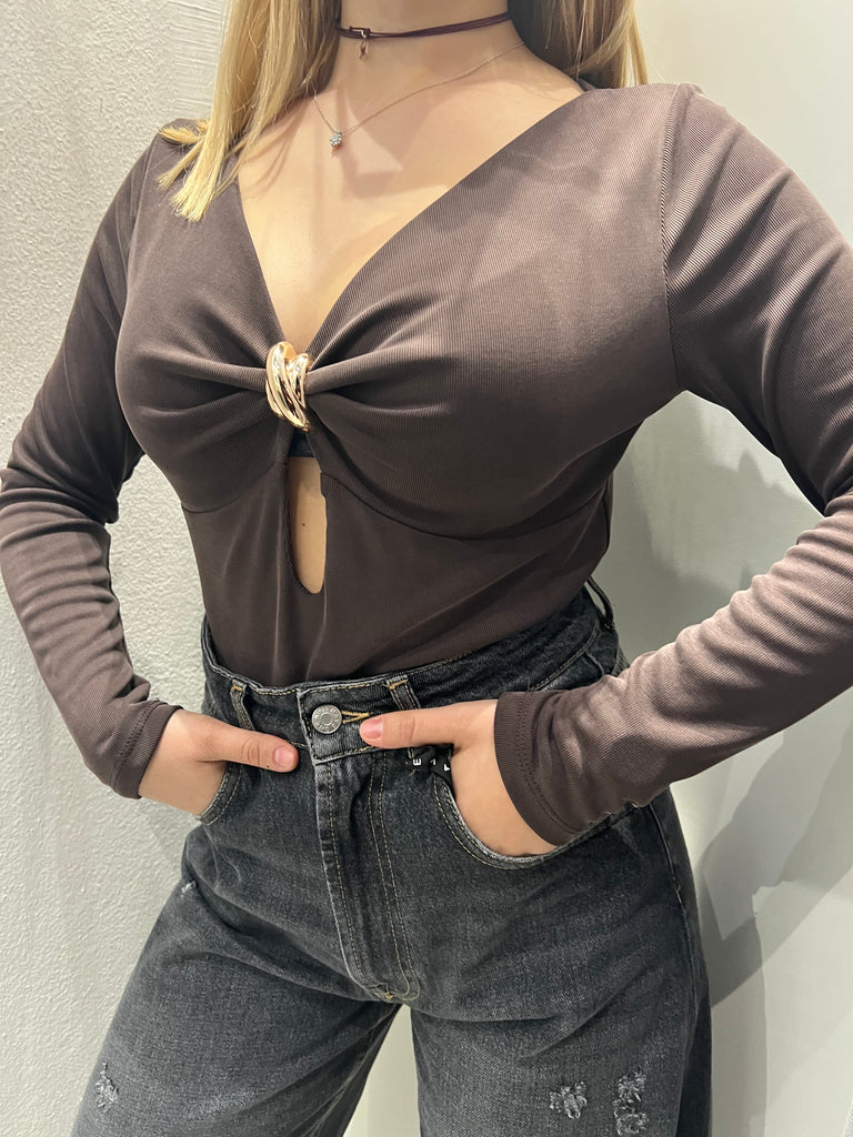 HaveOne•Body elasticizzato Moro accessorio oro