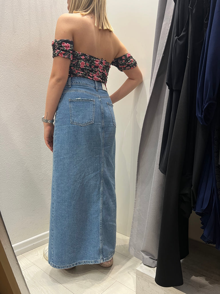 MSS💥ViCOLO•Gonna lunga in jeans jodie