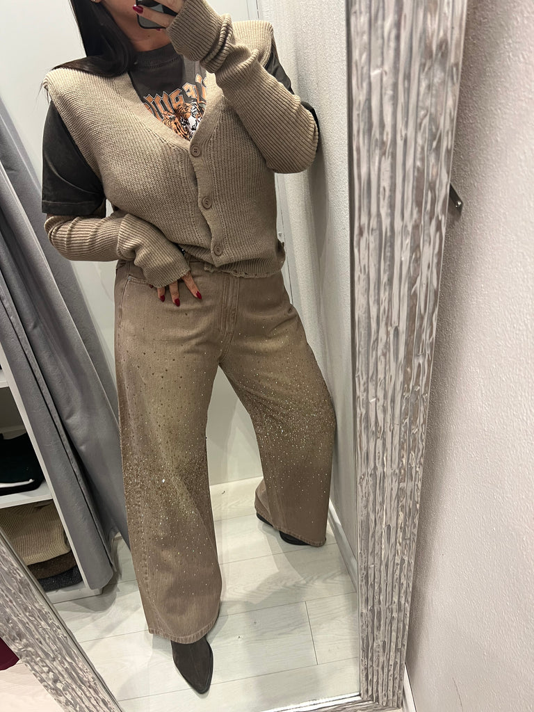 HaveOne•Jeans Amelie strass