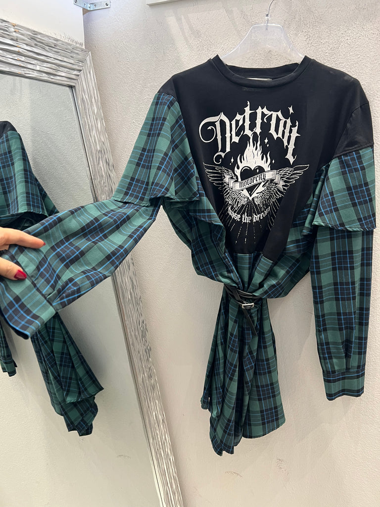 Souvenir•Abitino Detroit inserti camicia con elastico