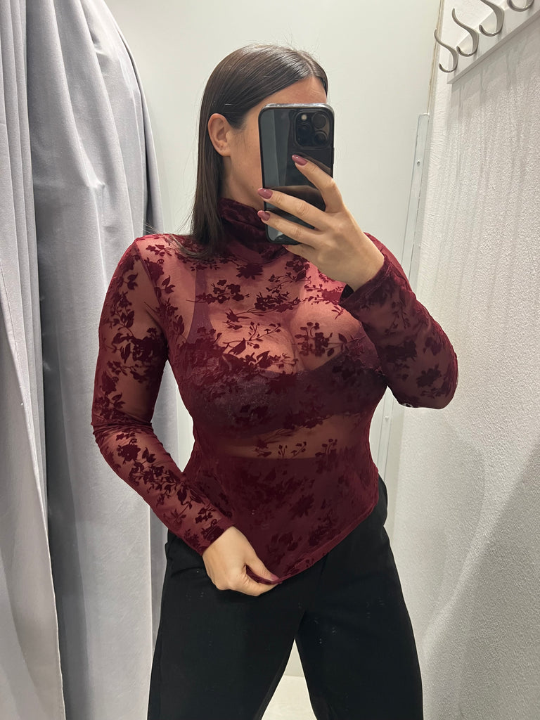 KONTATTO•Dolcevita tulle velluto