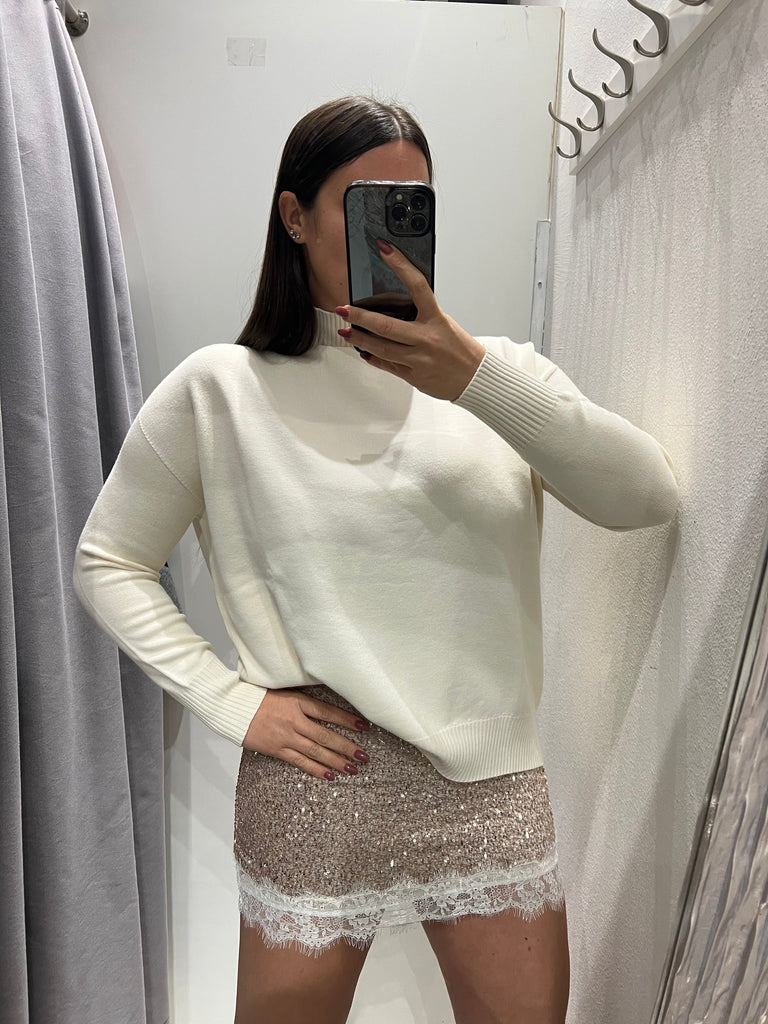 KONTATTO•Lupetto over Tender stondato estremità costine•Più colori