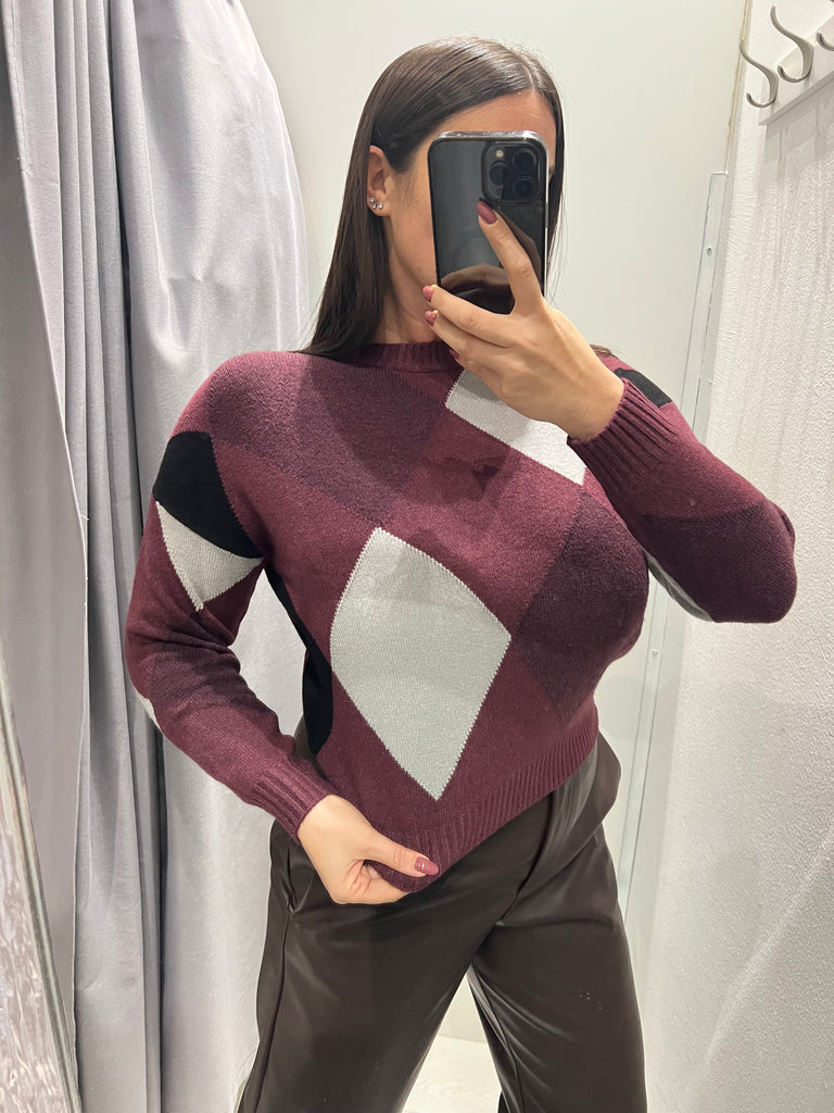 Susy Mix•Maglioncino scatoletta rombi•Più colori