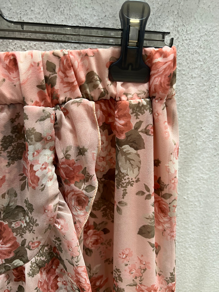 ViCOLO•Gonna floreale base rosa