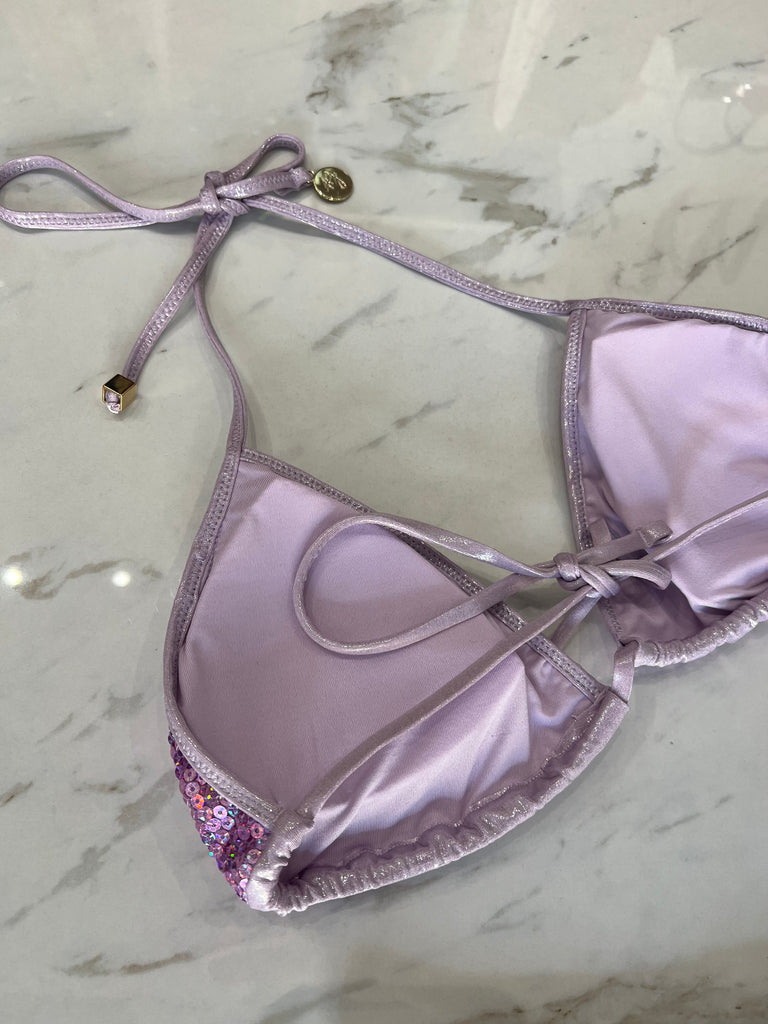 🚨4giveness-Bikini triangolo e slip V Pretty paillettes