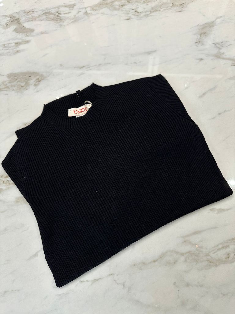KONTATTO•Maglioncino costine girocollo•Più colori
