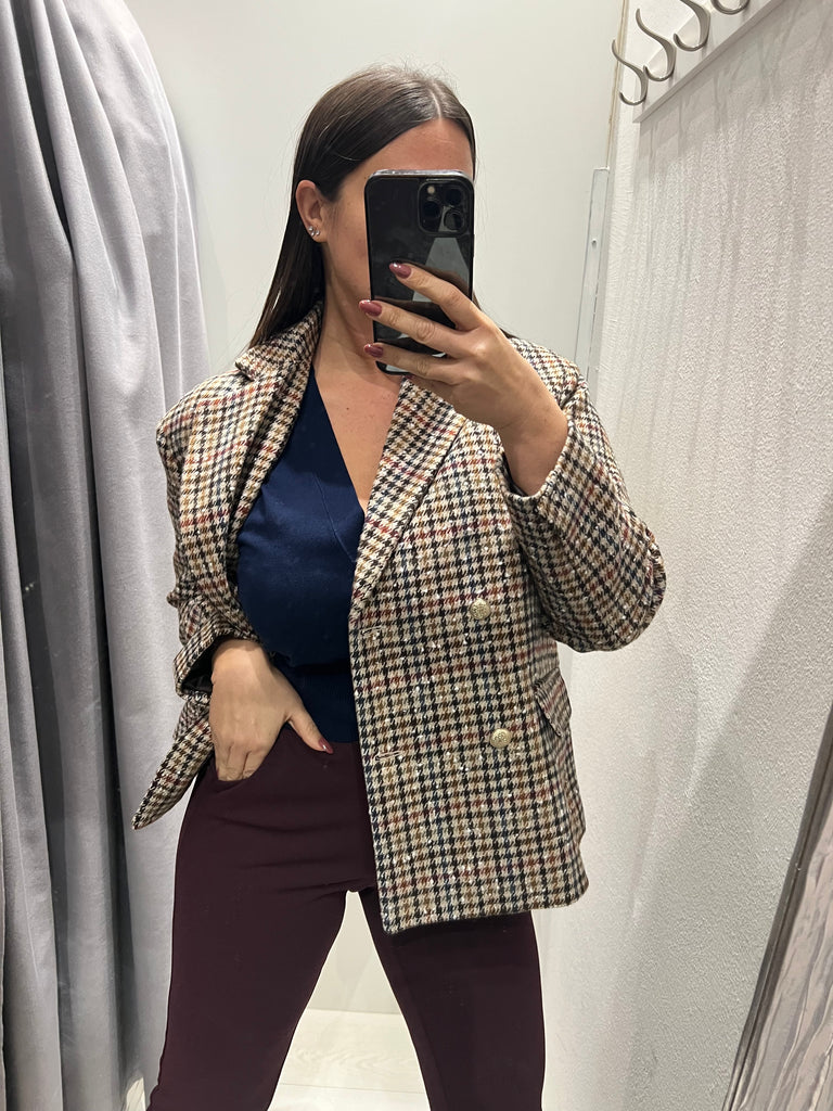 BLK30 HaveOne•Giacca cappottino over crop