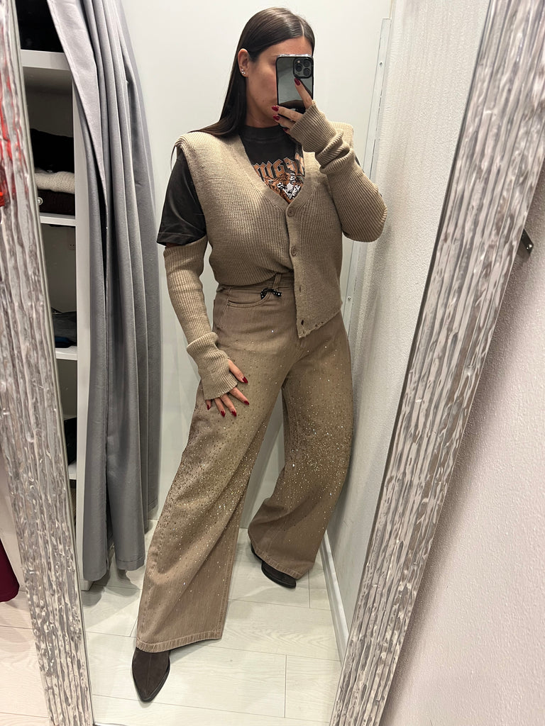 HaveOne•Jeans Amelie strass